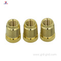 high quality customized knurled brass thread insert nut